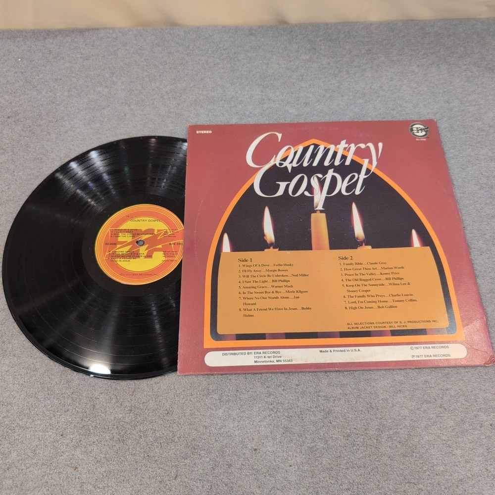 Country Gospel Various Artists Vinyl LP Era Records BU 4590 1977 Stereo - Picture 2 of 2